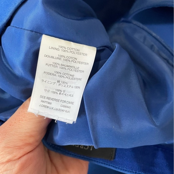 J.Crew Ladies Royal Blue Classic Pencil Skirt size 4 - Picture 8 of 11